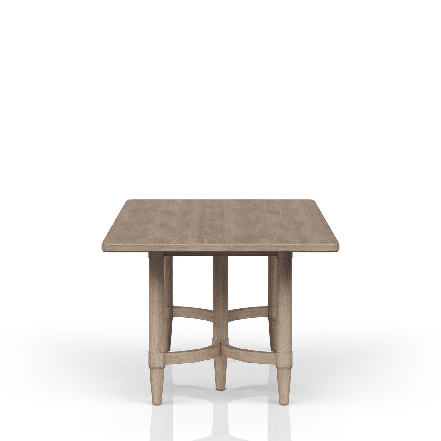 Sand Solid Wood Dining Table for Kitchen Storage and Dining Room