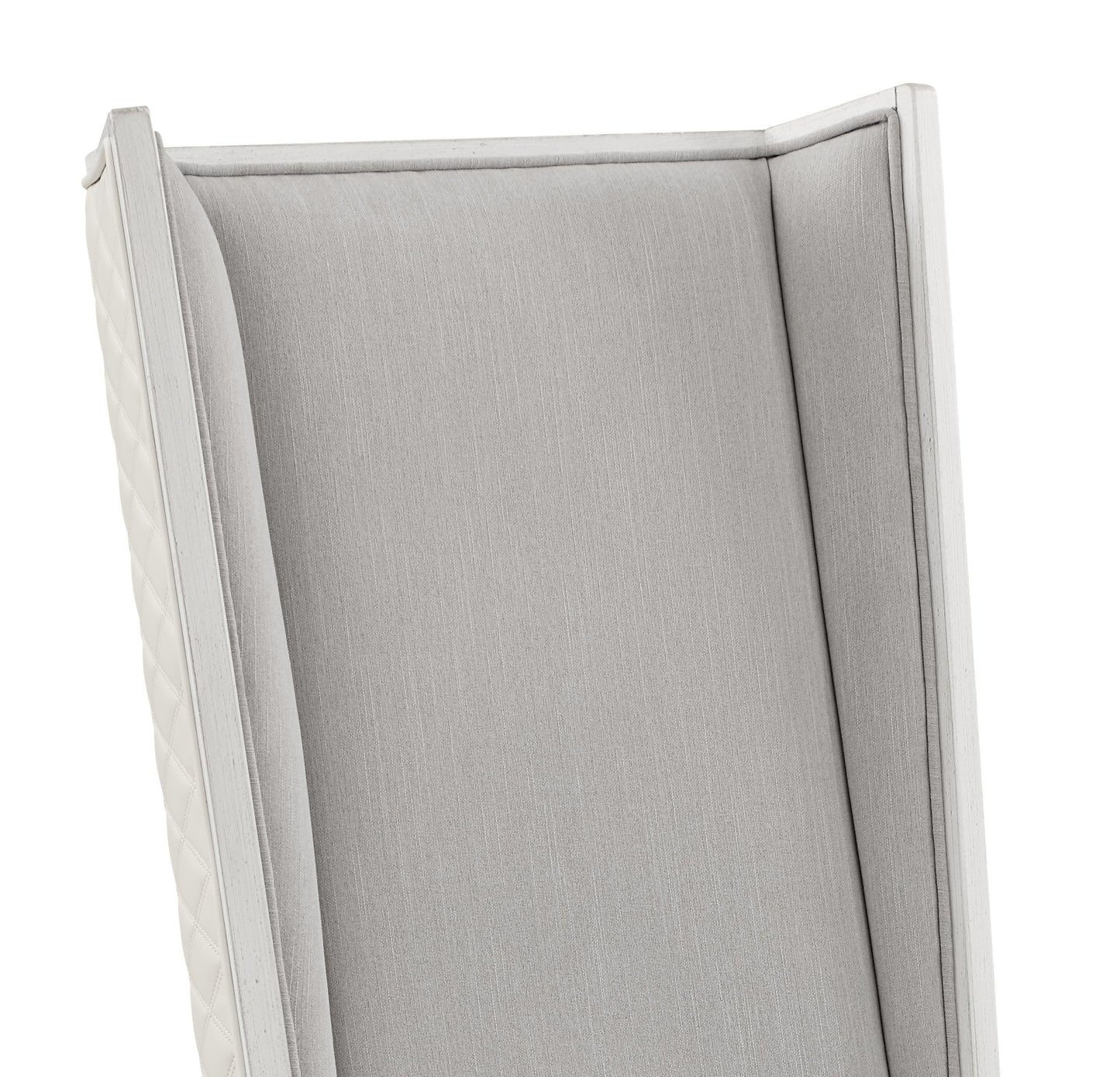 Light Gray Linen Side Chair Set of 2 - Dining Room Seating