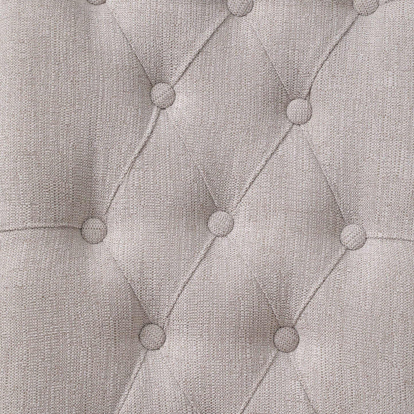 Beige Linen Dining Chairs - Set of 2 Armless Chairs