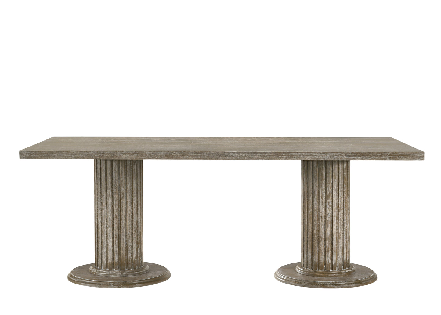 Gray Dining Table - 84" Rectangular Table