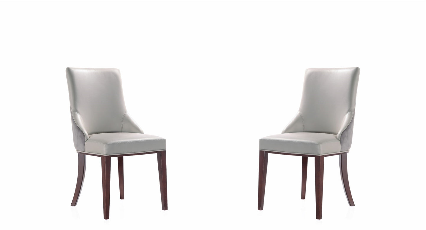 Dining Chair - Set of 2 in Light Gray