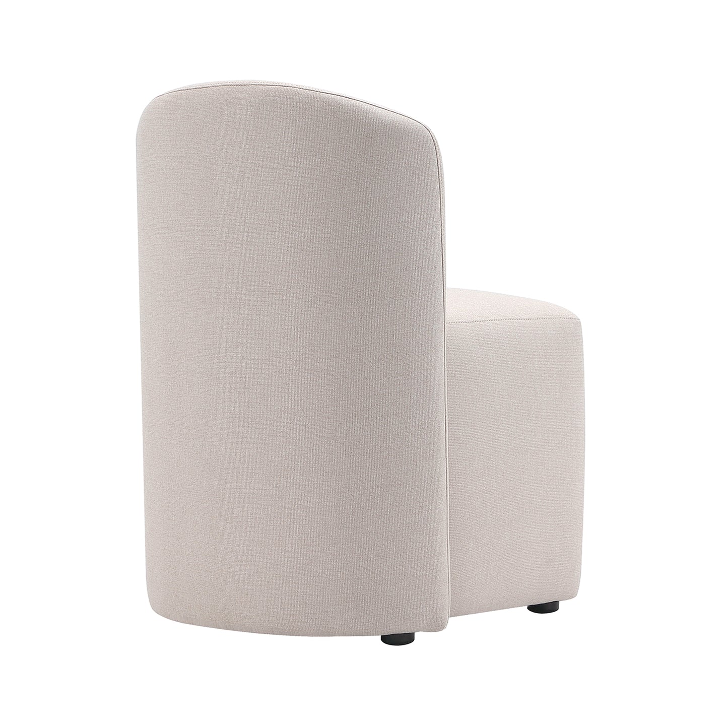 Barley Beige Wood Barrel Side Chair - Dining Room Seating