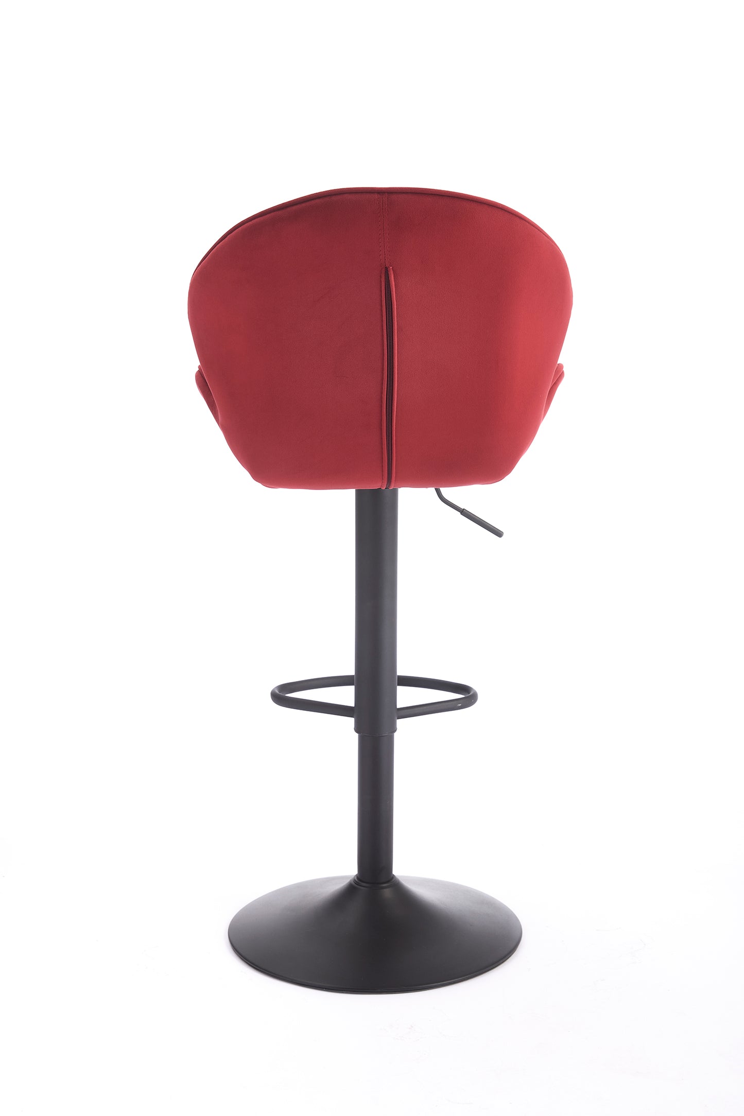 Red Fabric Bar Stools Set of 2 for Kitchen and Dining Room Seating