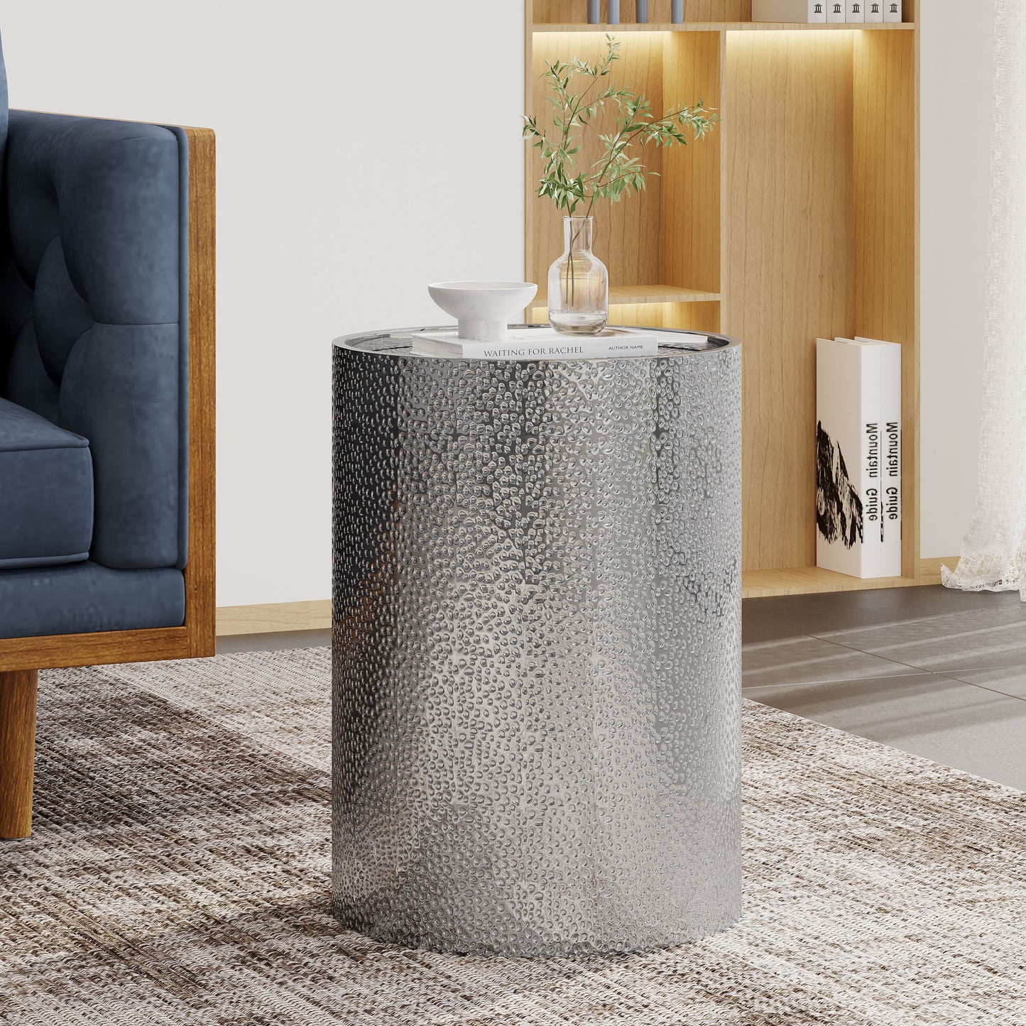METAL SIDE TABLE