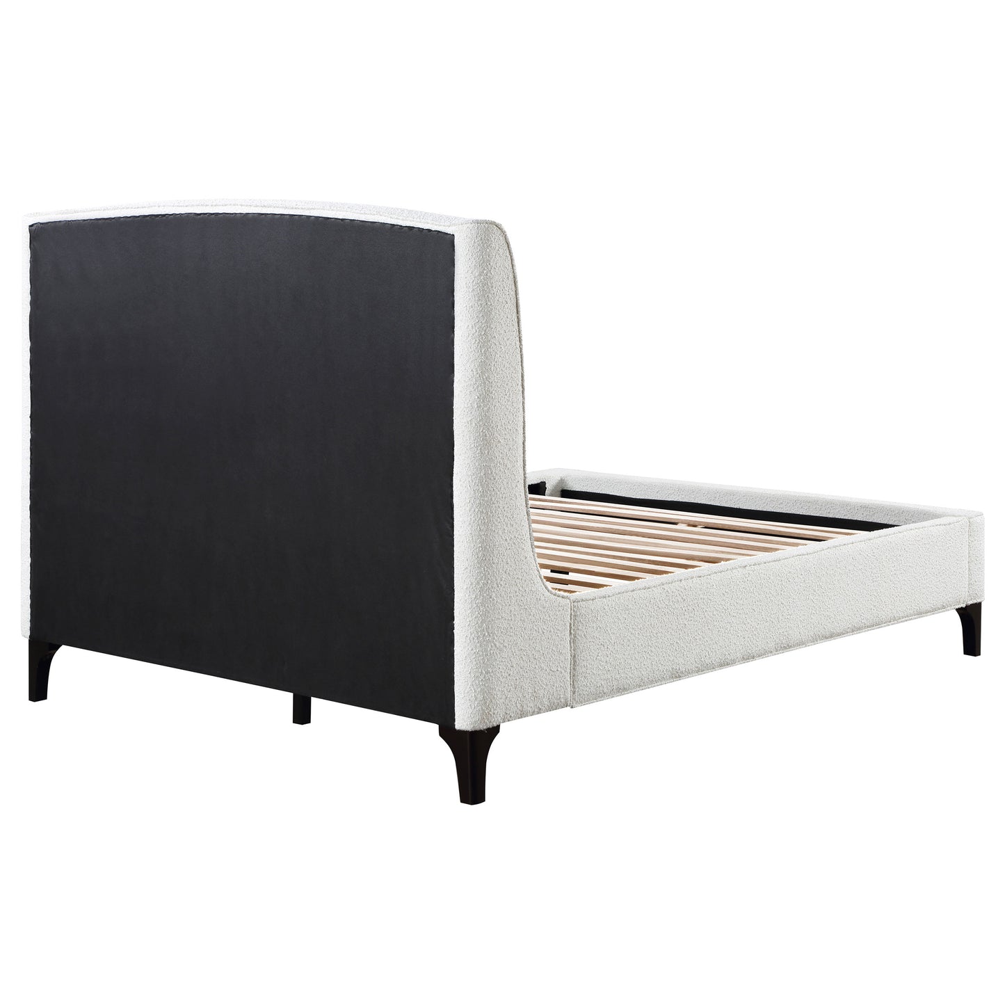Ivory Wingback Upholstered King Bed - Theodore Snow for Bedroom