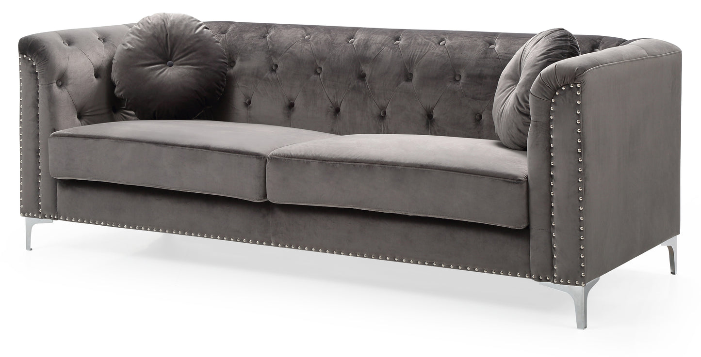 Elegant Contemporary Dark Gray Sofa