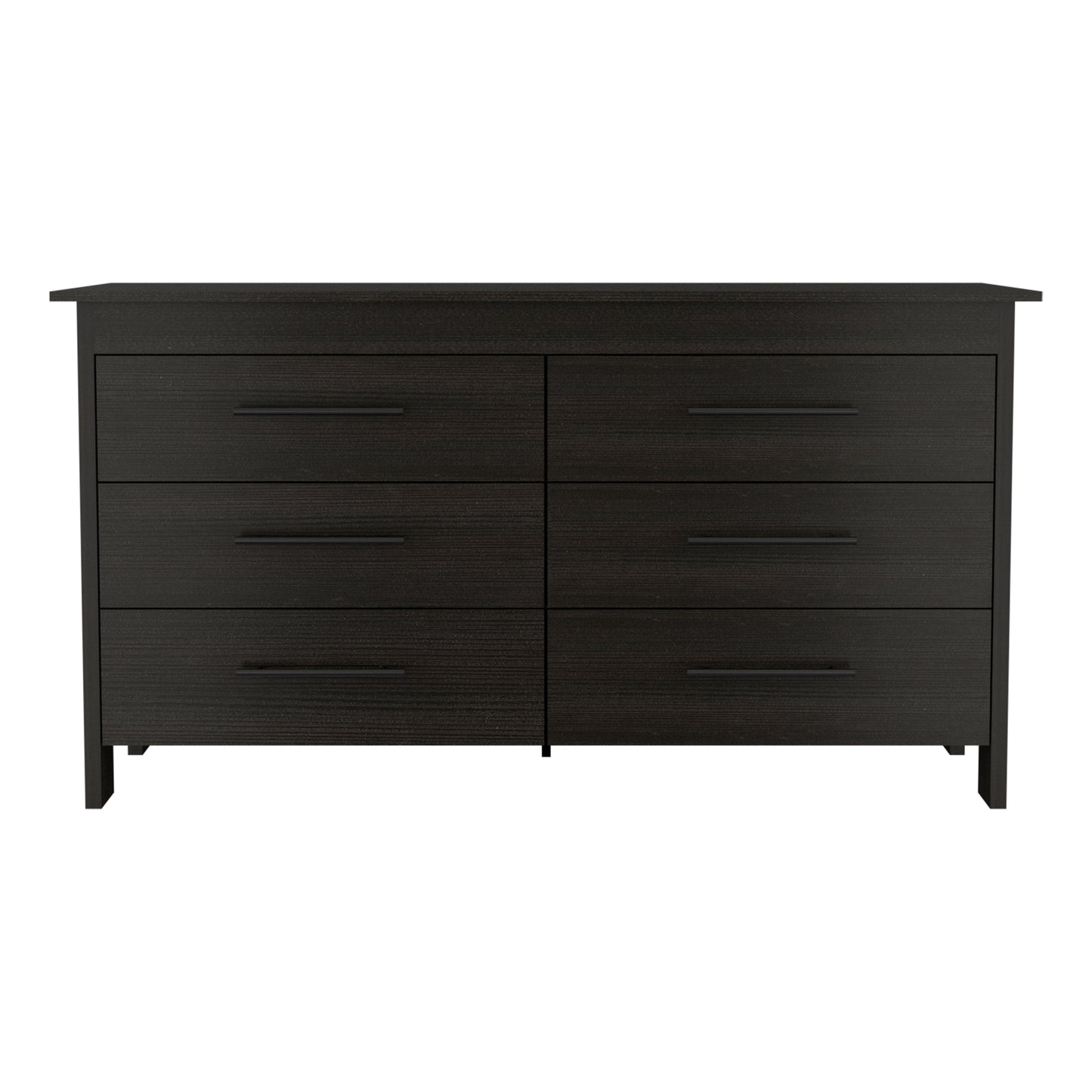 6 Drawer Double Dresser Wezz, Bedroom, Black