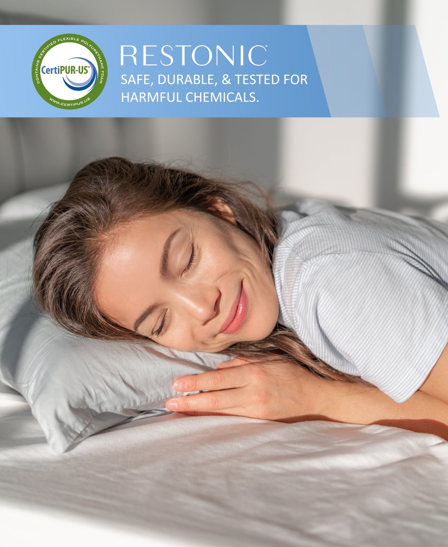 Restonic California King Mattress - Black Foam Comfort