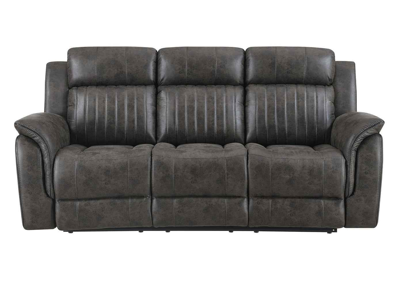 STEBAN GREY RECLINING SOFA