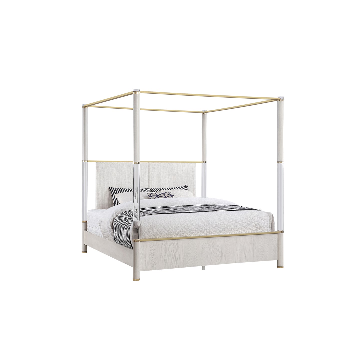 Malco King Oak Four Post Bed