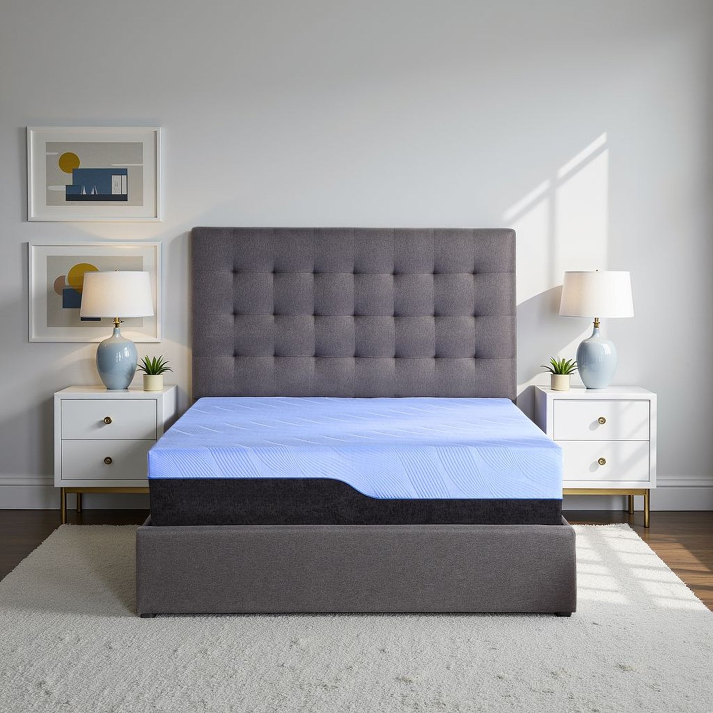 Refresh 12 inch Hybrid Cooling Fast Responding Latex Foam and Coil Kids Mattress, Twin XL Size