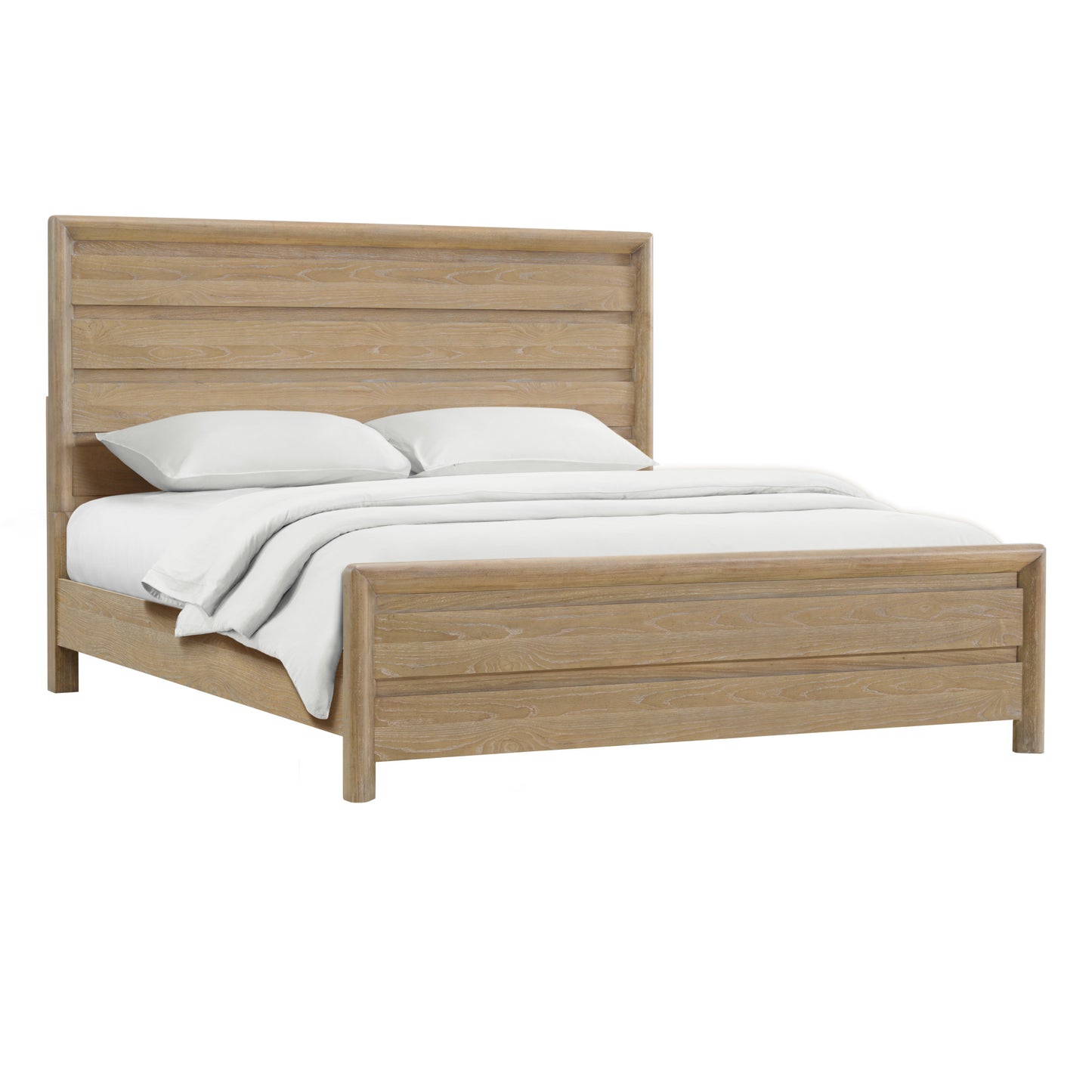 Tan Queen Panel Bed