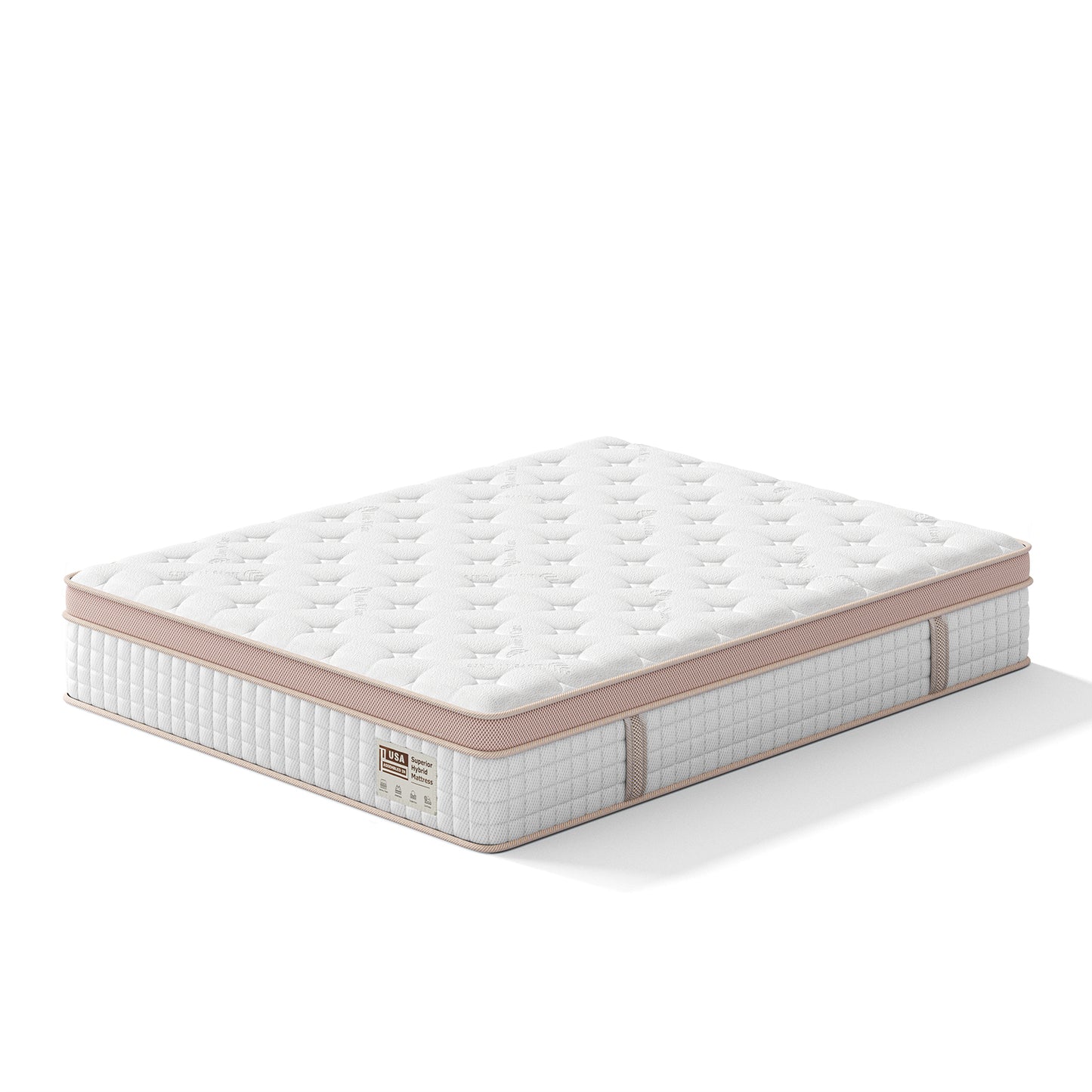 12 Inch Firm Hybrid Mattress – Queen Size – Gel Memory Foam & Pocket Springs – Pressure Relief, Motion Isolation, Ergonomic Modern Bed