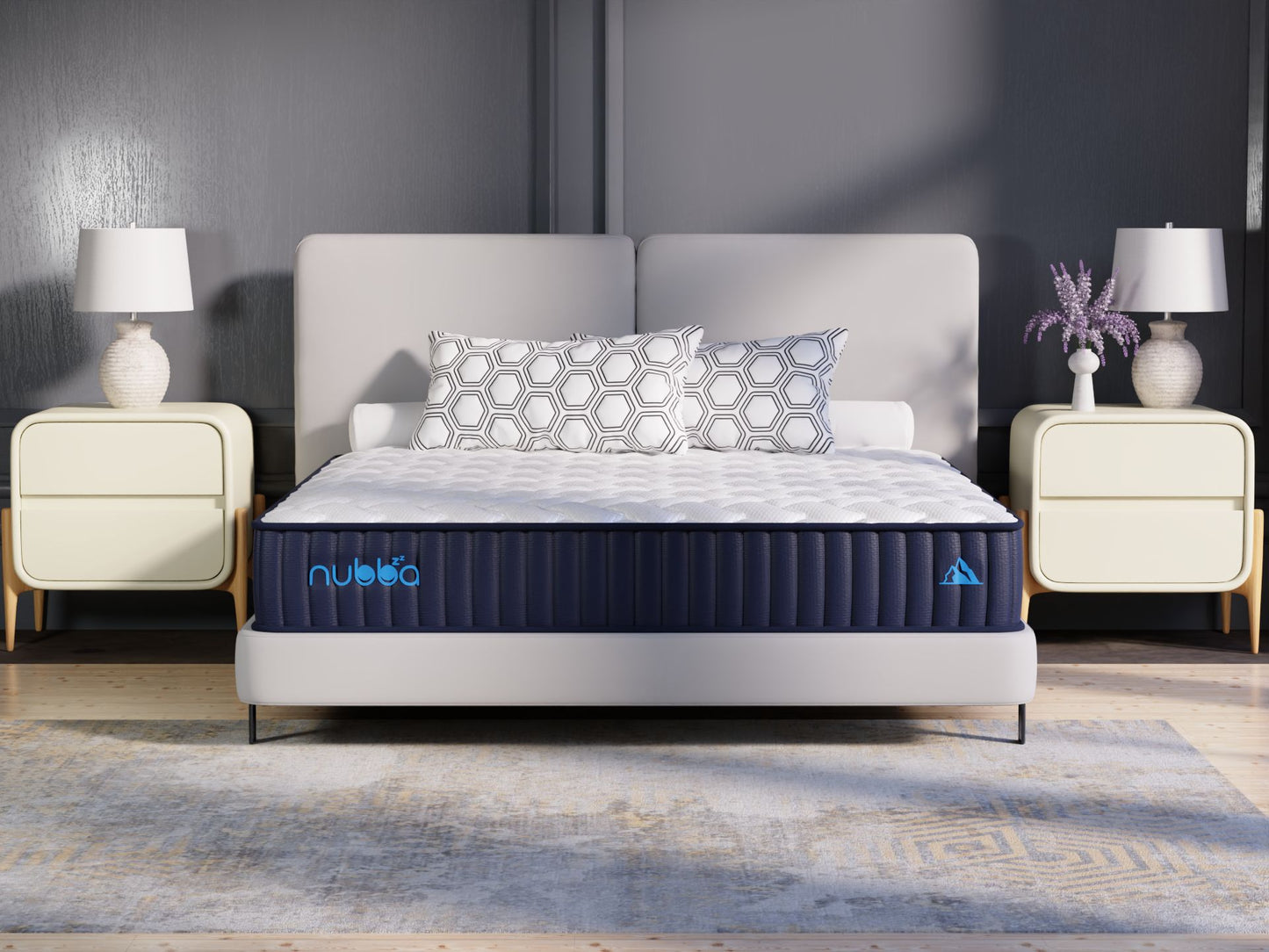NUBBA 12" KING SIZE PREMIER LUXURY HYBRID MATTRESS - FIRM