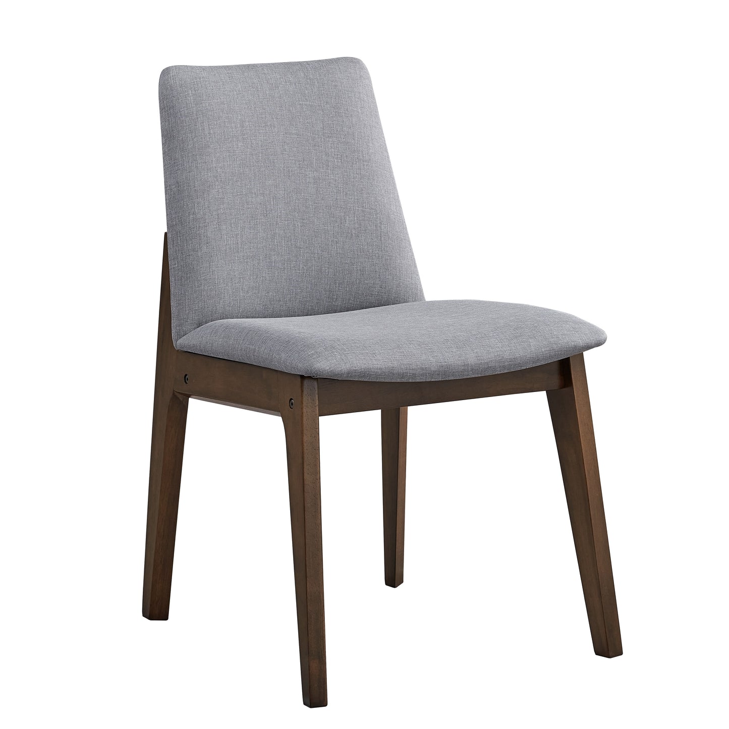 Walnut 6 Seater Dining Room Set with Wood Chairs for Casual Dining
