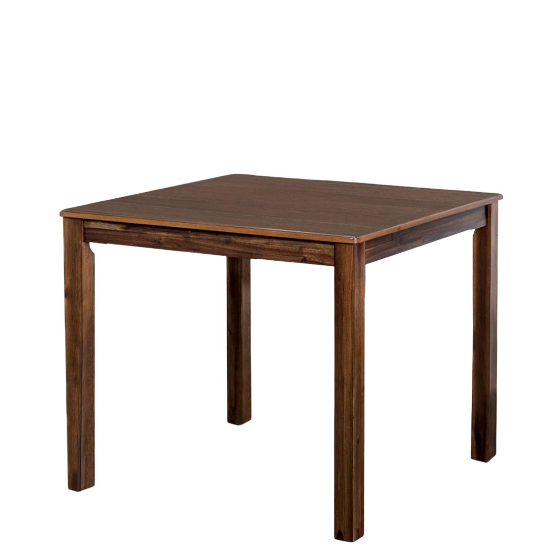 Square Walnut Dining Table Set - Seats 4