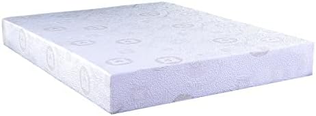 Herbal Fusion Collection, Green Tea-infused Polyester Memory Foam Mattress,King Size,White.