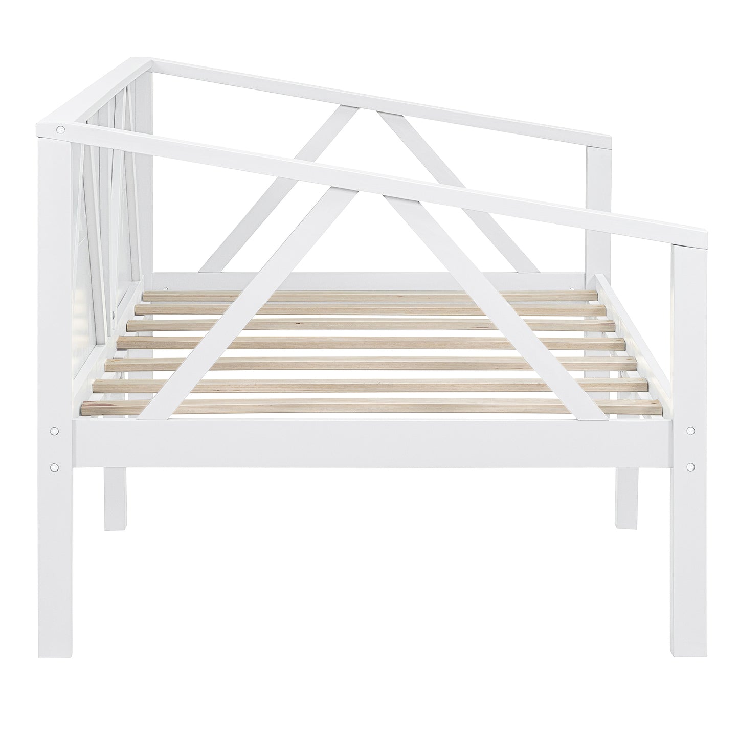 Twin Size White Daybed - Stylish & Functional Storage