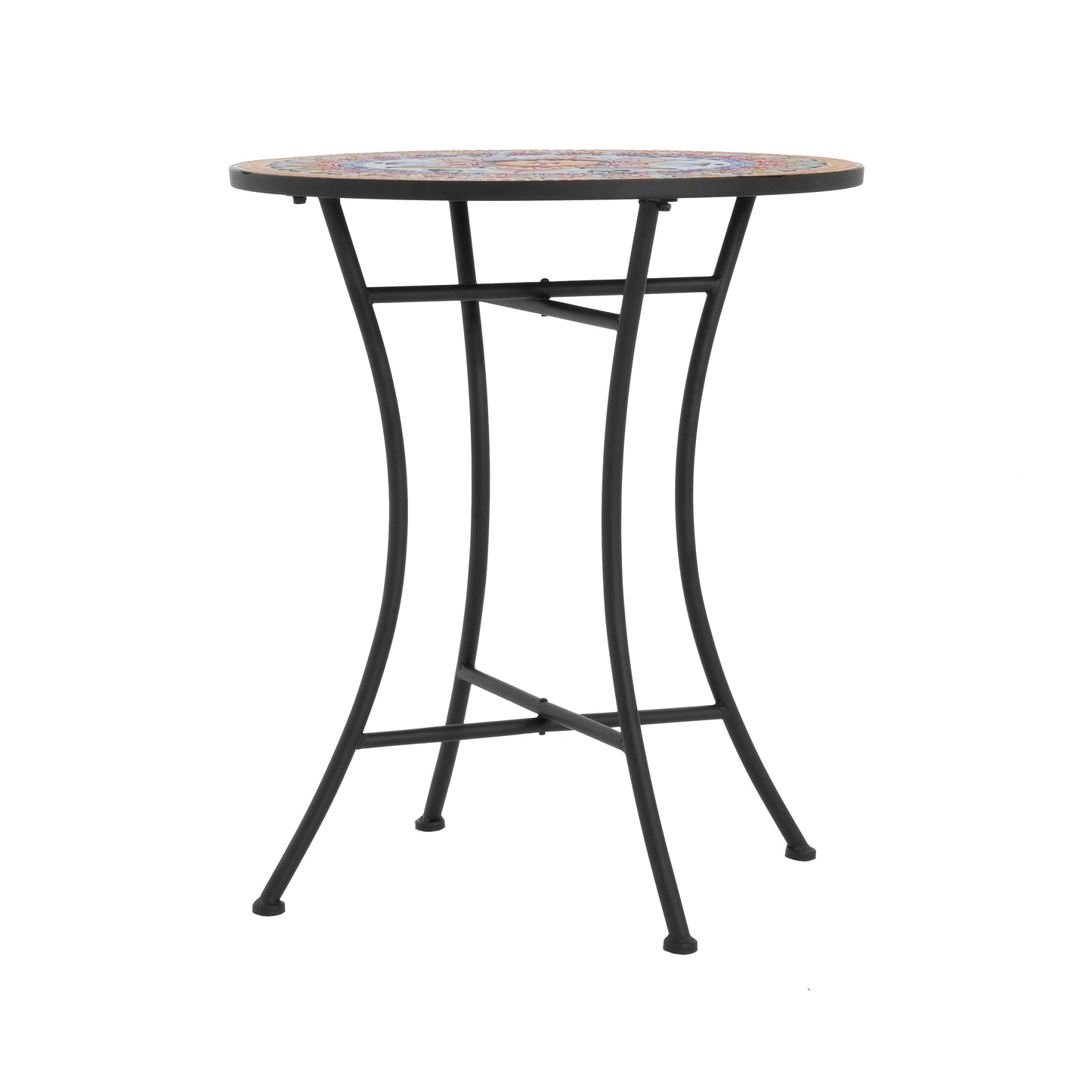 Lambert Outdoor Chat Set - Ceramic Tile Patio Furniture