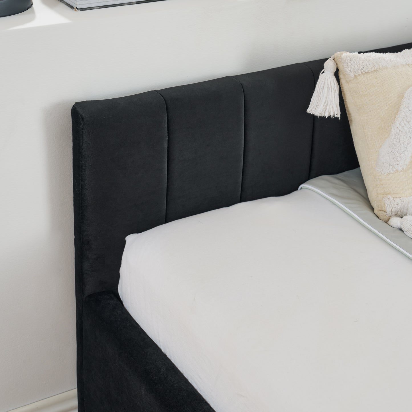 Full Size Velvet Sofa Bed Frame - Storage & Comfort