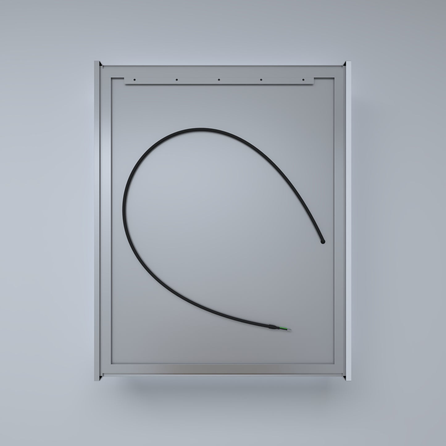 Silver Aluminum Medicine Cabinet with Mirror LED