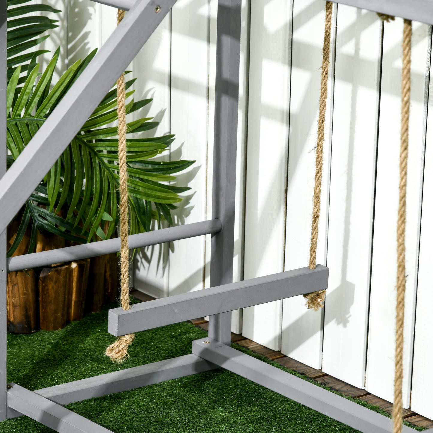 Solid Wood Chicken Coop Accessories with Swings and Perches for Multiple Birds