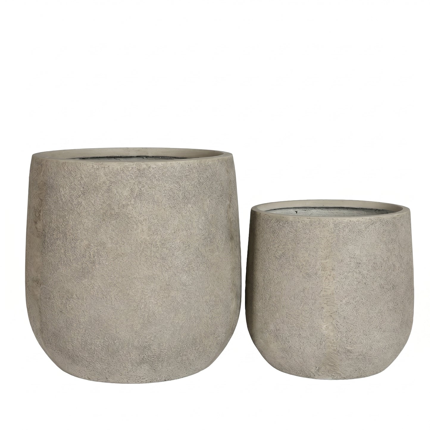 Large Antique Grey Magnesium Oxide Planters - Outdoor & Indoor