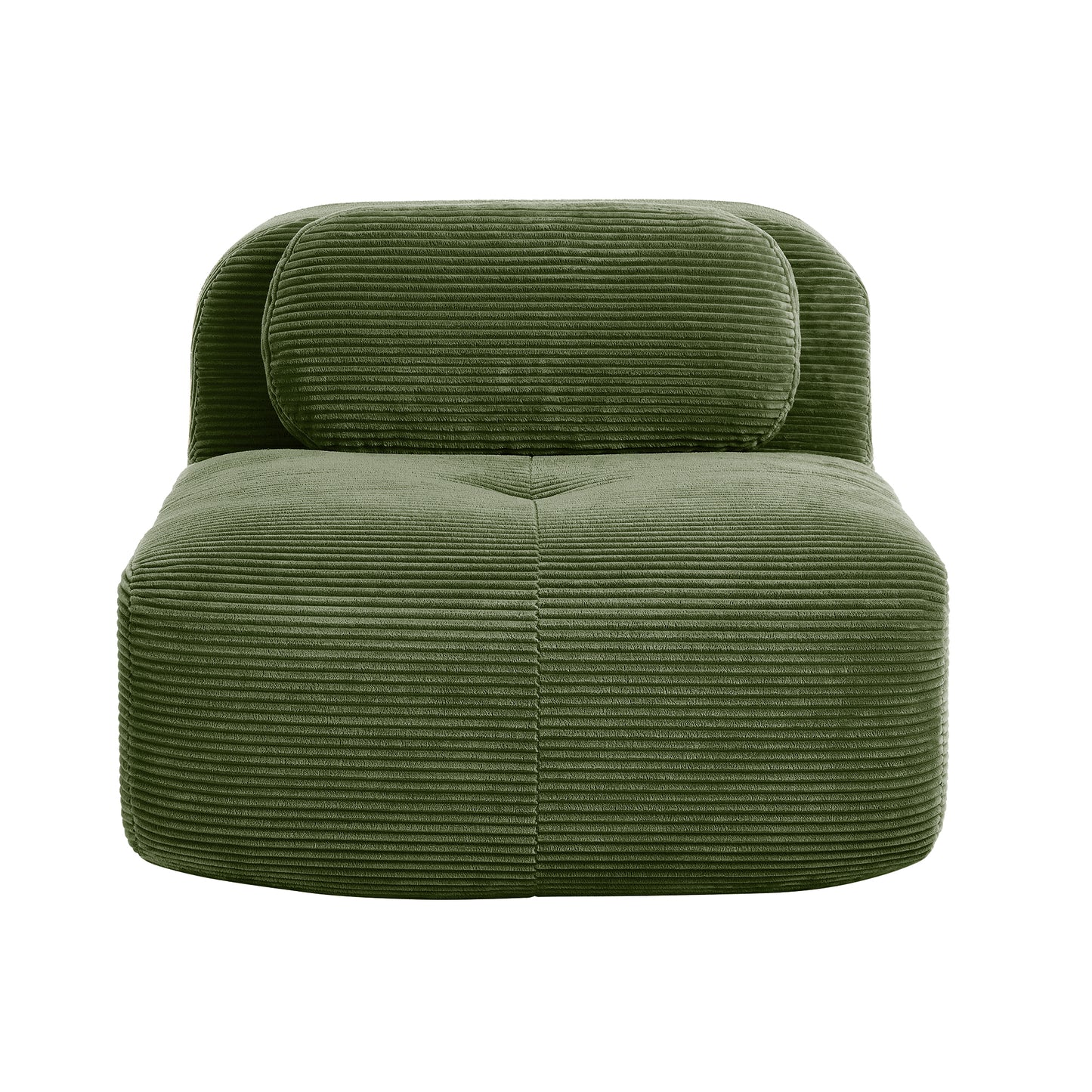 Hamlet LSF&RSF Corner Sofa W/Pillows Corduroy- Olive green