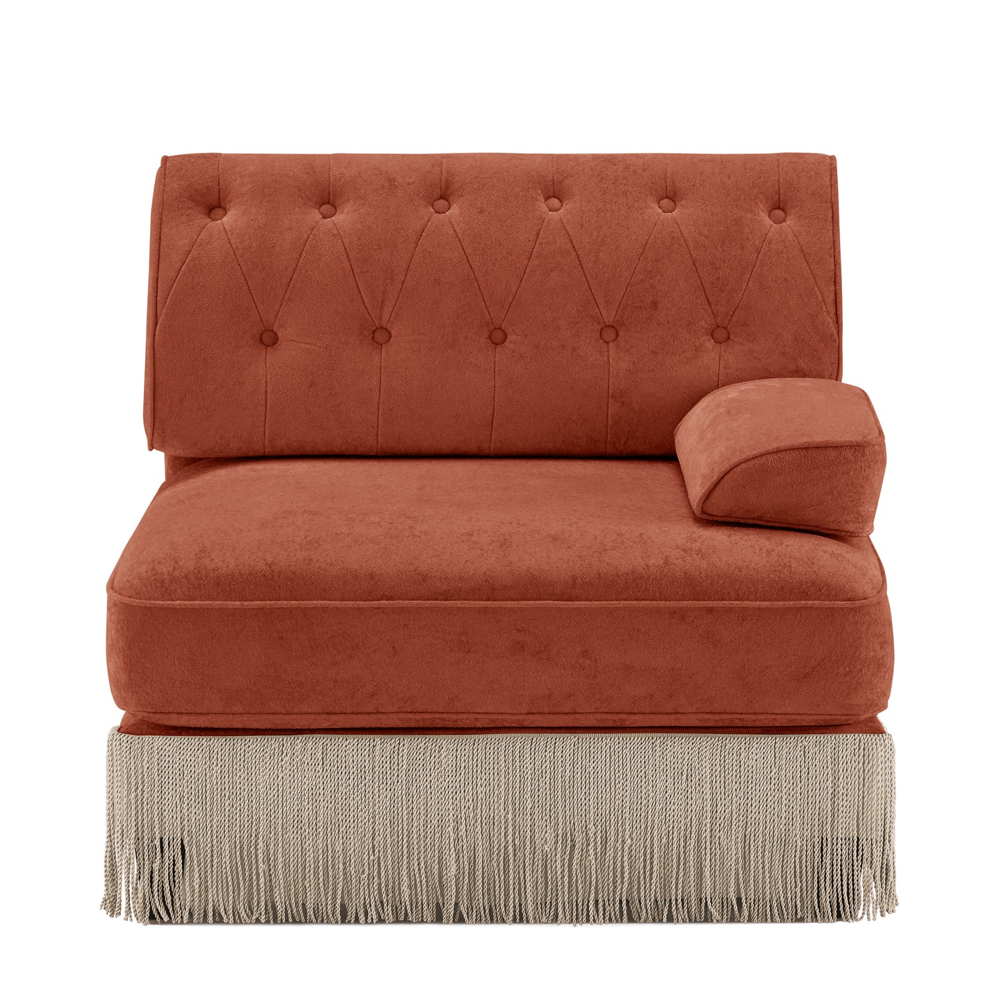 Sofa RSF Velvet -Red Brown