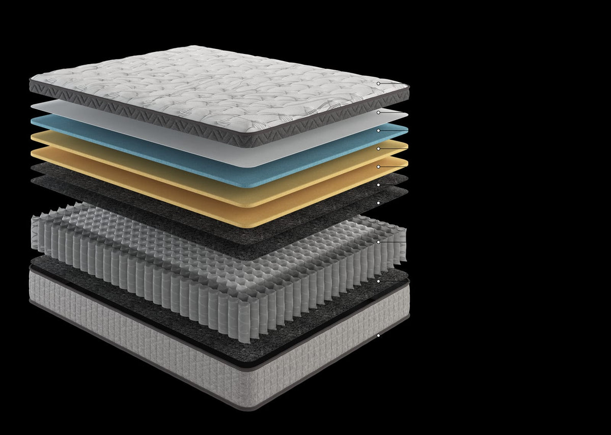 King Diamond Hybrid Mattress - Cooling Gel Memory Foam, 10 Inch, Assembled in USA