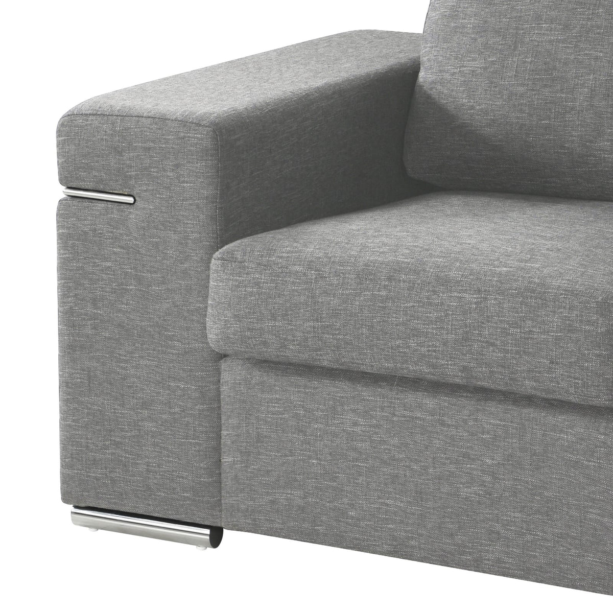 Light Gray Fabric Arm Chair - 35" W x 45" D x 31.5" H