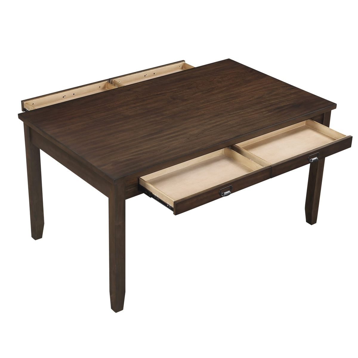 Dark Cherry Dining Set - Table, Bench & 4 Chairs