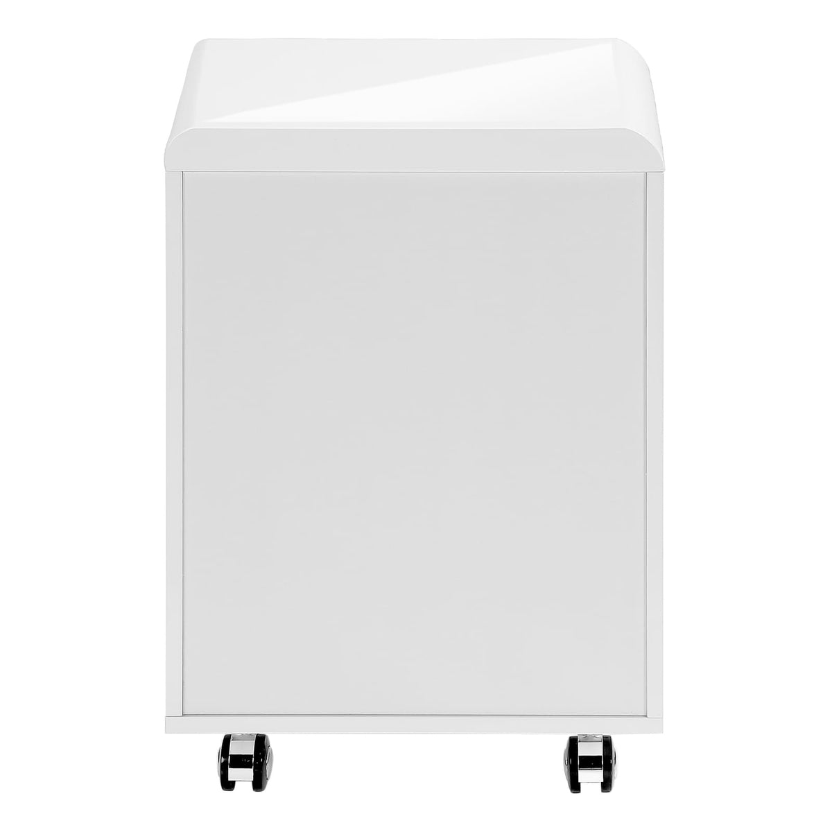 White Rolling File Cabinet - Mobile Storage Drawers, Printer Stand