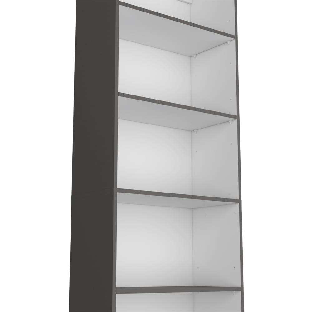 4-Shelf Engineered Wood Bookcase - Multicolor Display Shelving