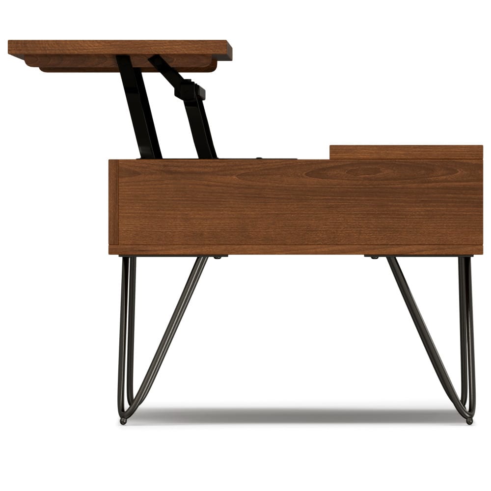 Hunter 48 inch Wide Lift Top Coffee Table - Walnut Veneer