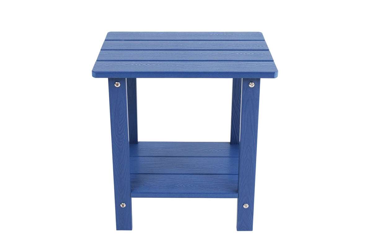 Dark Blue HIPS Side Table - Outdoor Garden Table