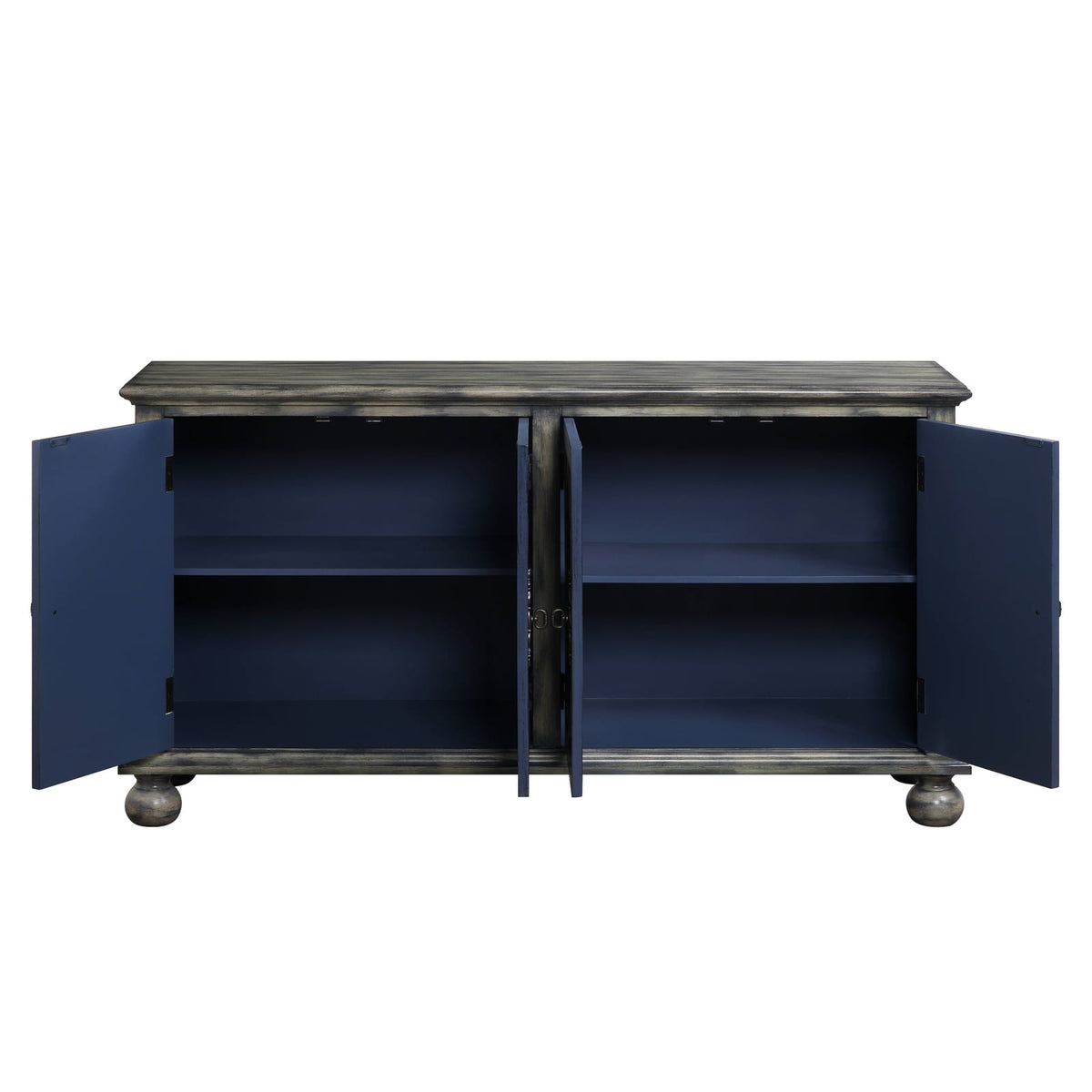 Gray Console Cabinet - 15"W x 60"D x 32"H