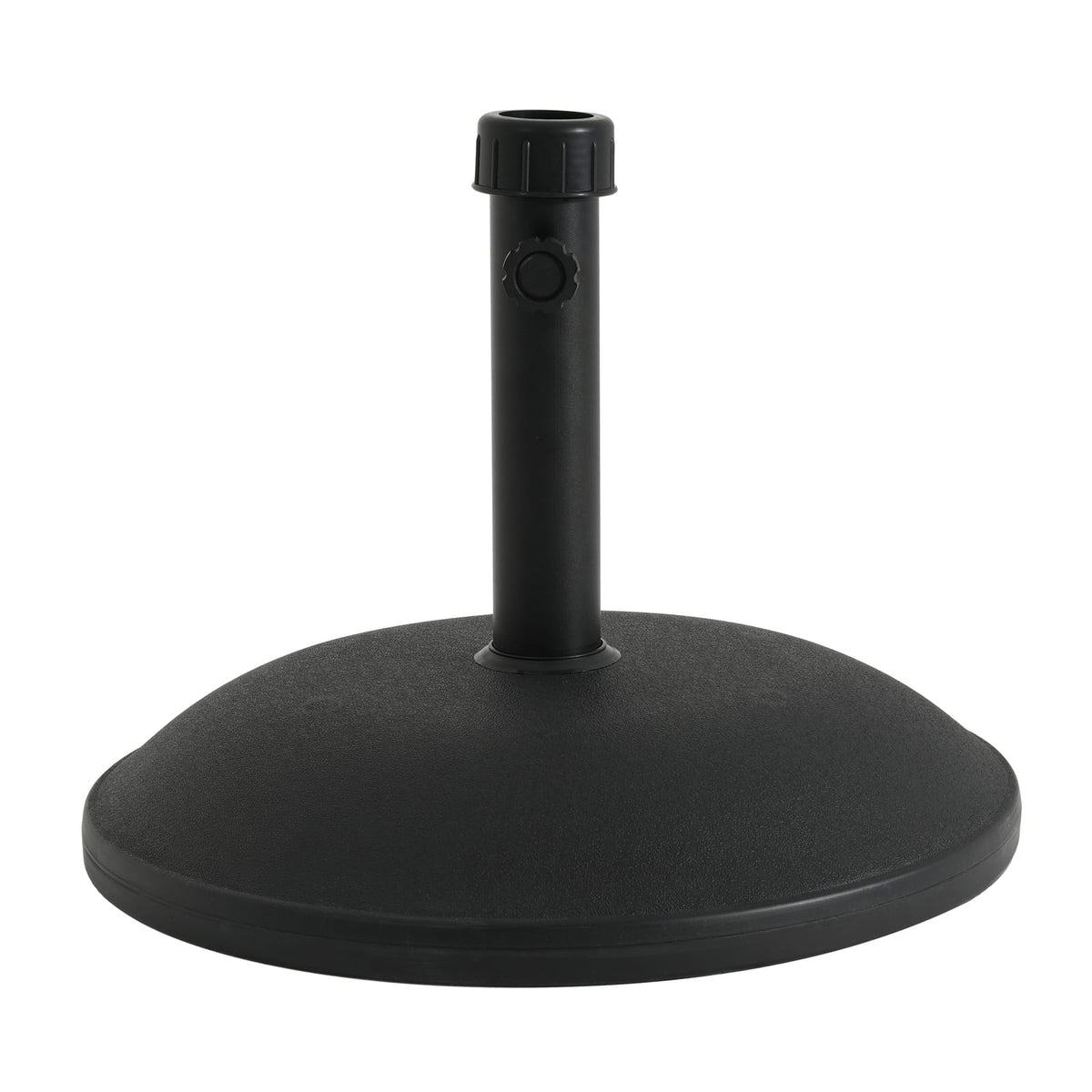 Ander Outdoor 55-Pound Round Black Umbrella Base - Heavy Duty Concrete Resin
