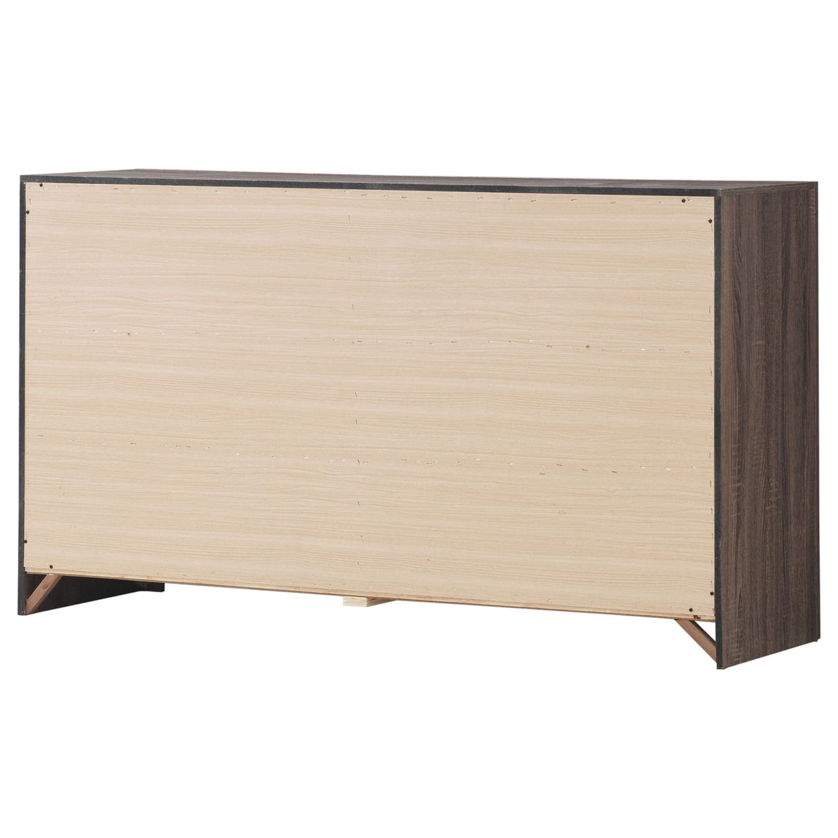 Oak Barrel Farmhouse 6-Drawer Dresser for Bedroom