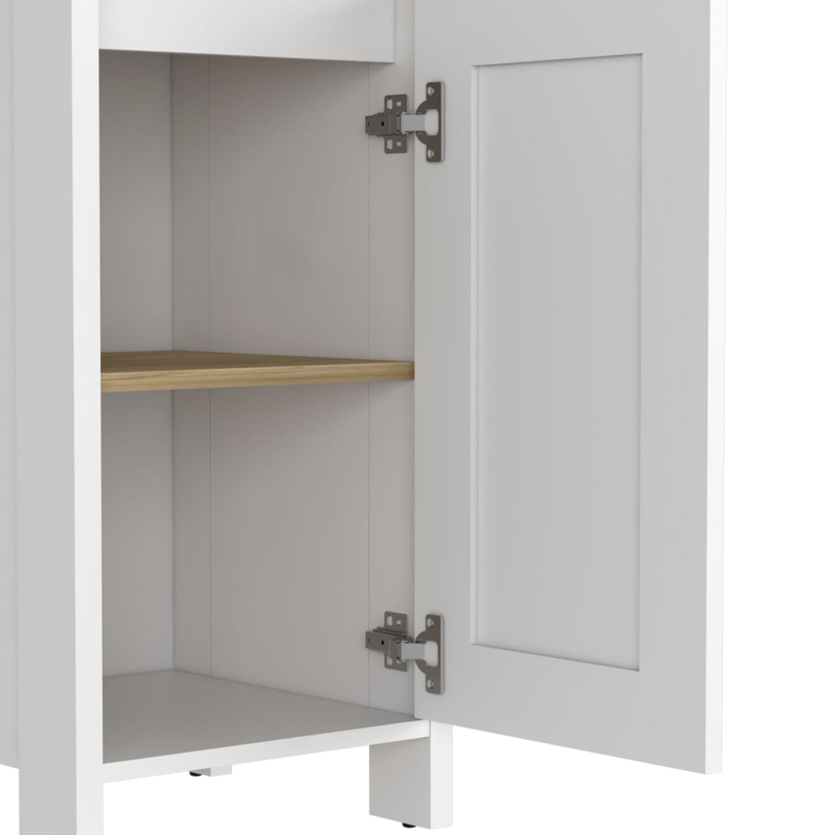 Multicolor Linen Cabinet - 59" H, 2 Shelves for Living Room