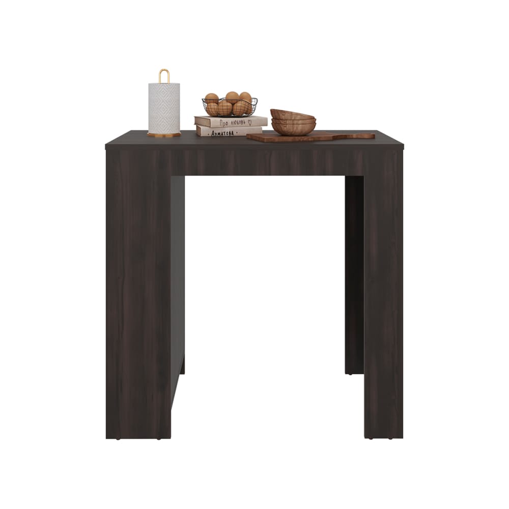 Beige Kitchen Island with Shelves - 36" Dining Cart for Dining Room