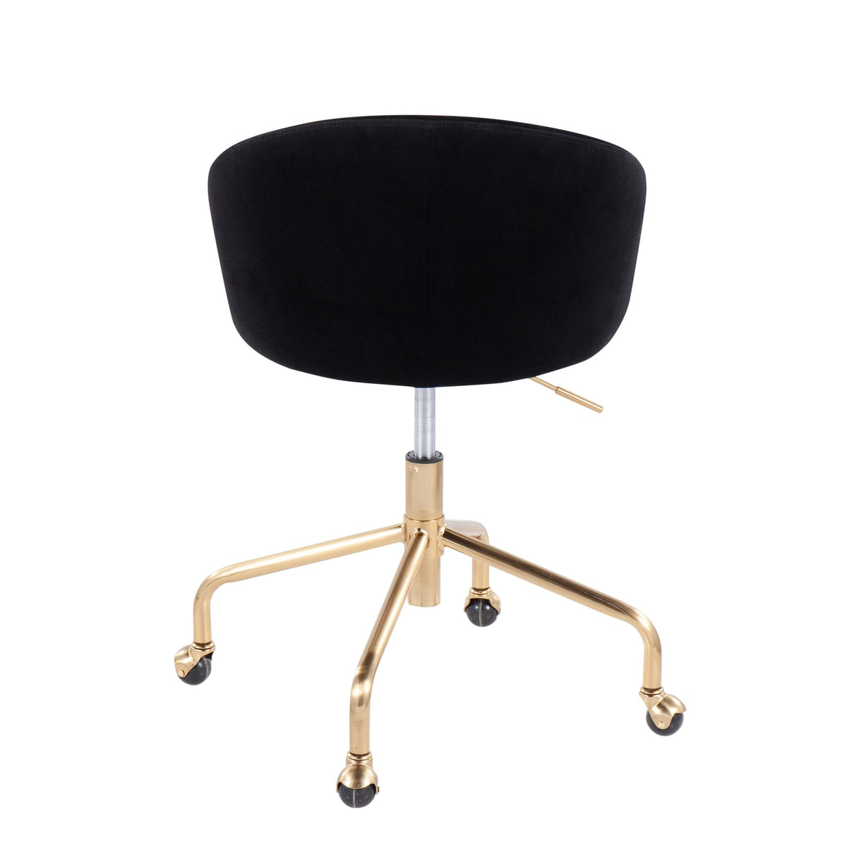 Gold Velvet Dining Chair - Adjustable Swivel Task Chair