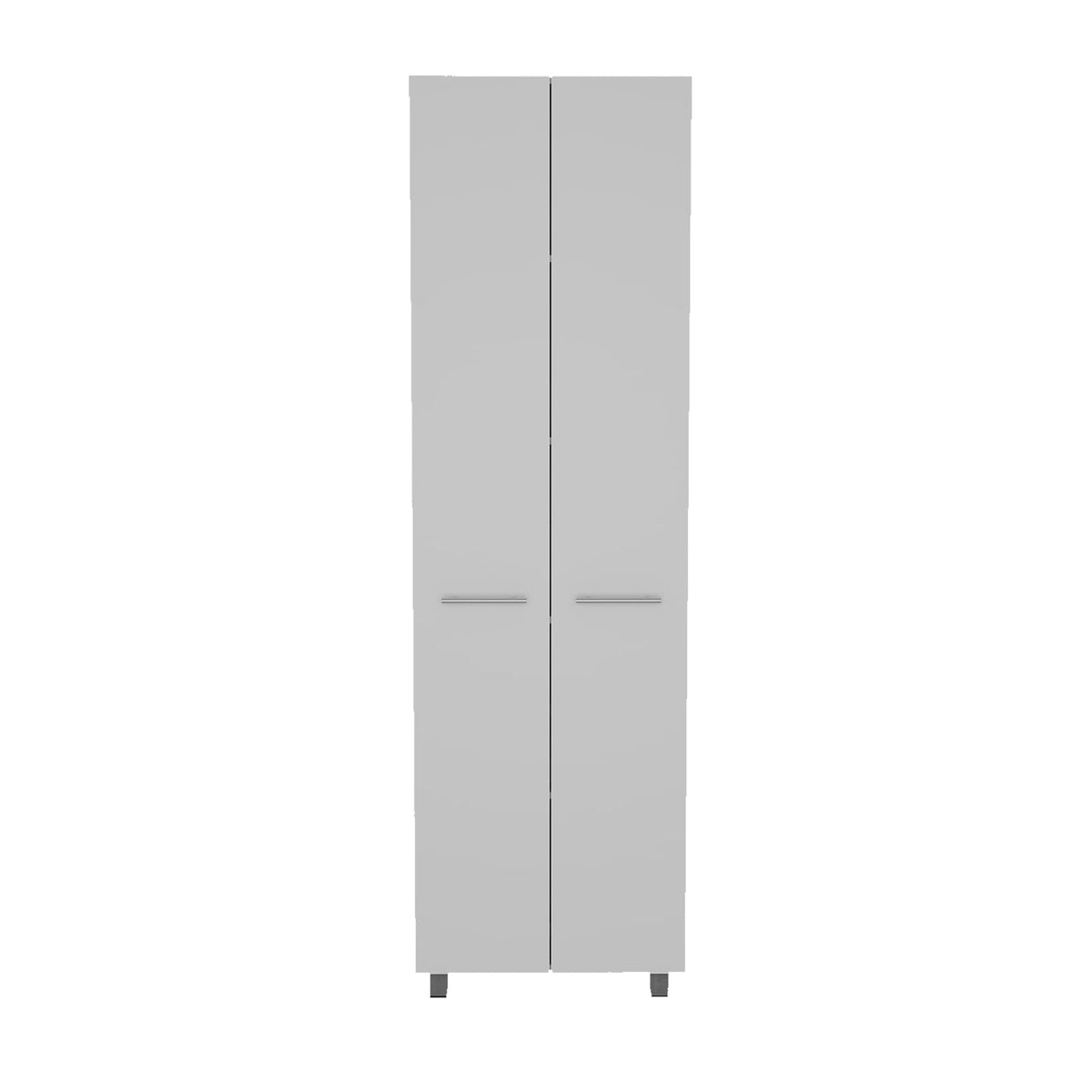 78" White Storage Cabinet - 5 Shelves