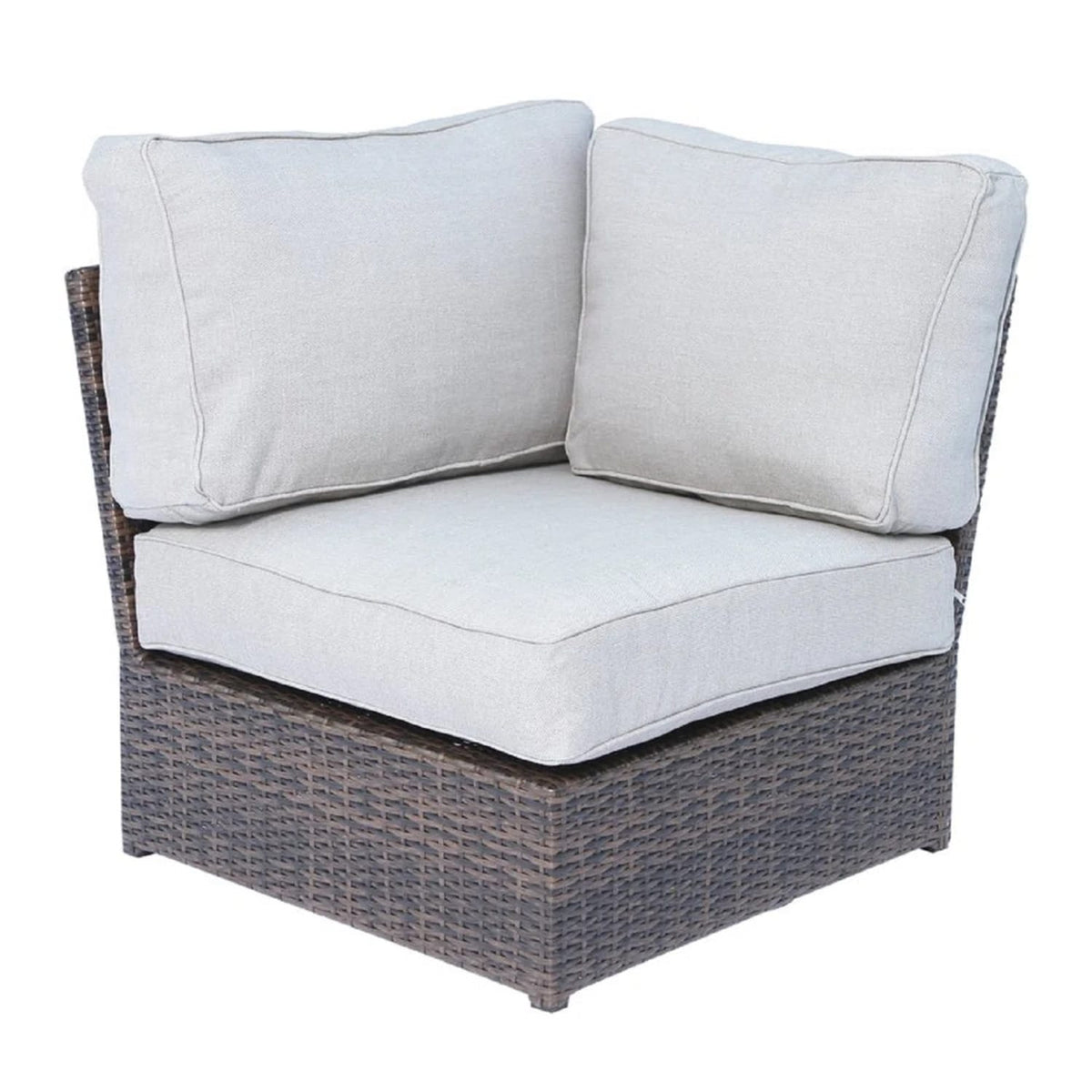 Espresso Wicker Patio Set for Poolside Lounging with Cushions