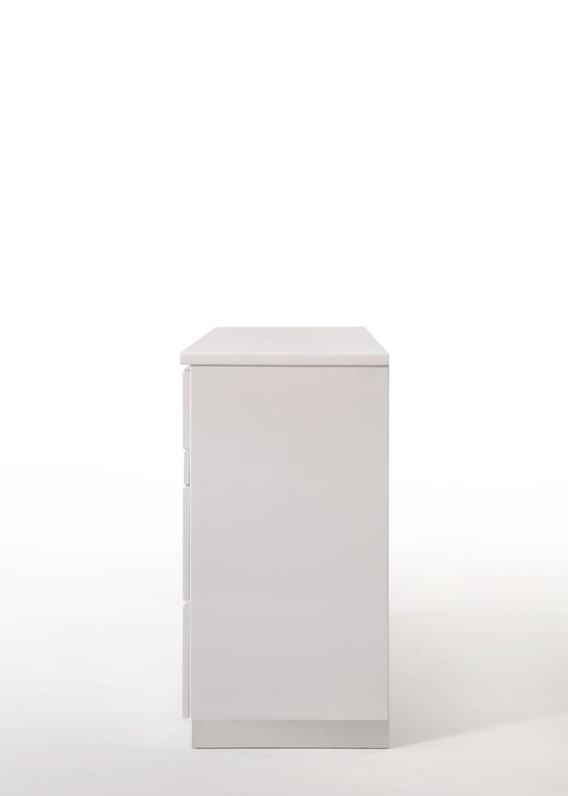 Naima II White Dresser - 6 Drawers Storage for Bedroom