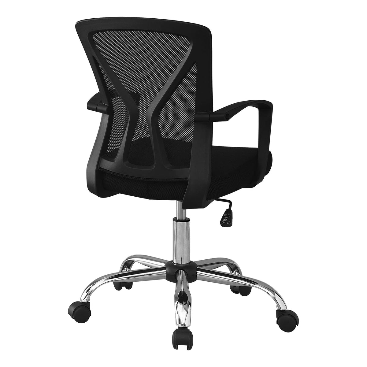 Adjustable Office Chair - Black Mesh, Ergonomic Support
