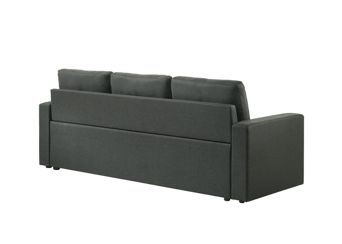 Dark Gray 3 Seat Sleeper Sofa - 83.5" Wide for Living Room