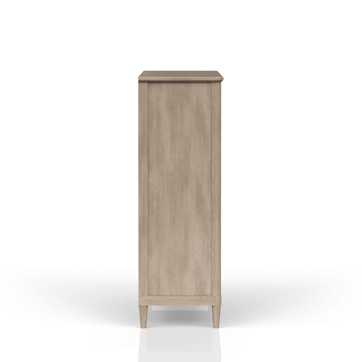 5 Drawer Chest Sand Finish - Solid Wood MDF Dresser