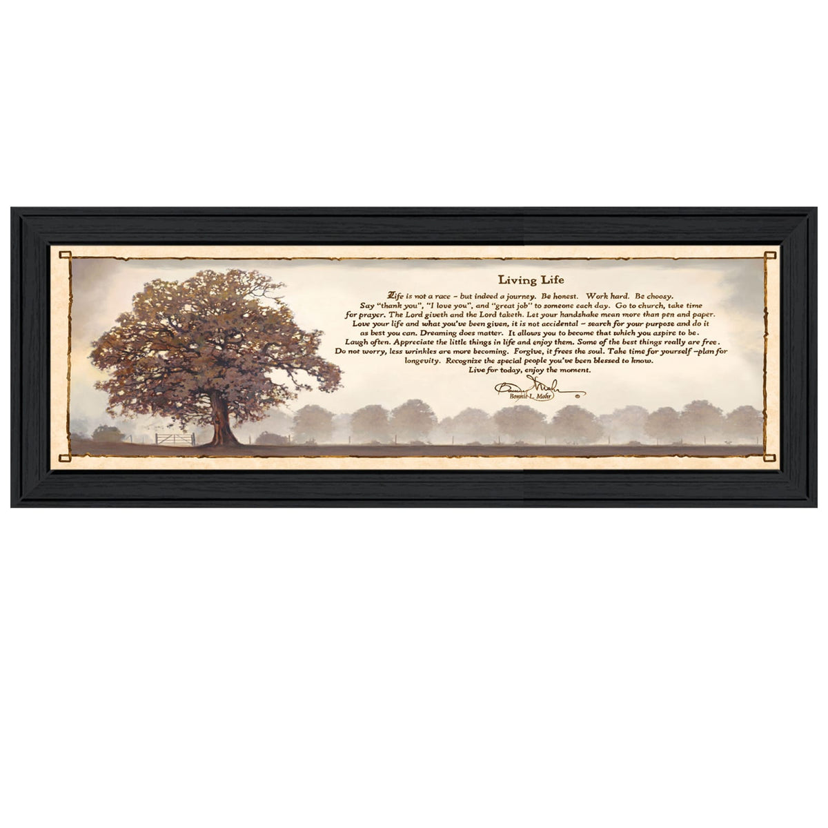 Black Frame Framed Print - Bonnie Mohr Art, Wall Decor