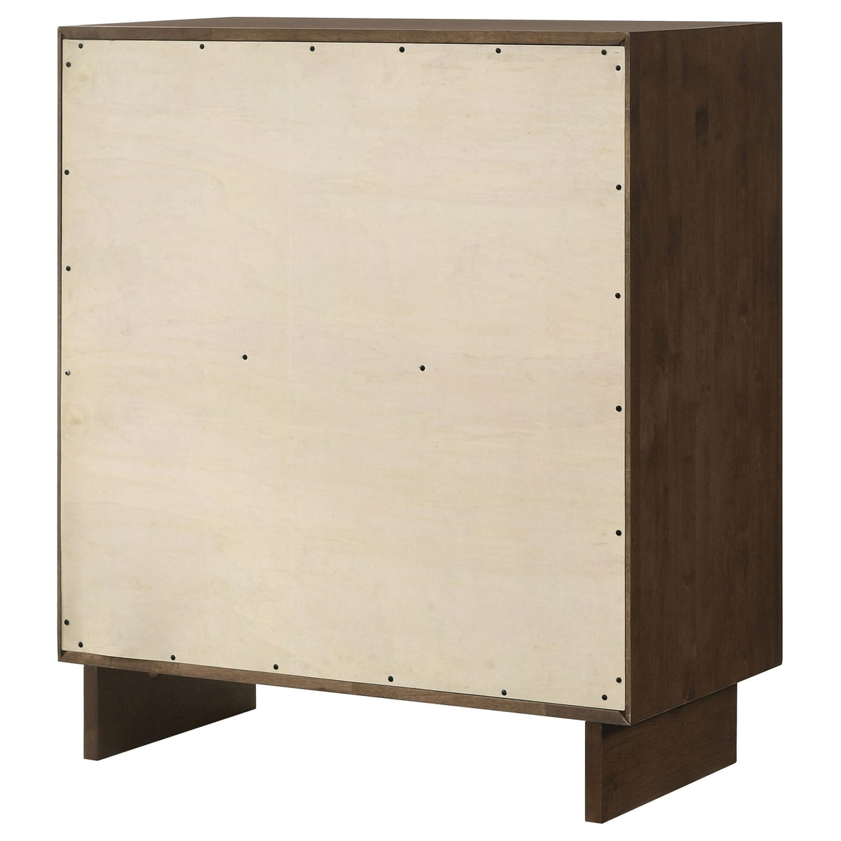 Dark Brown 4-Drawer Chest - Compact Storage for Bedroom